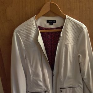 Tribal Faux Leather Jacket